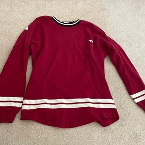 PINK Victoria's Secret Red and White Striped Top